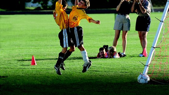 kids playing soccer