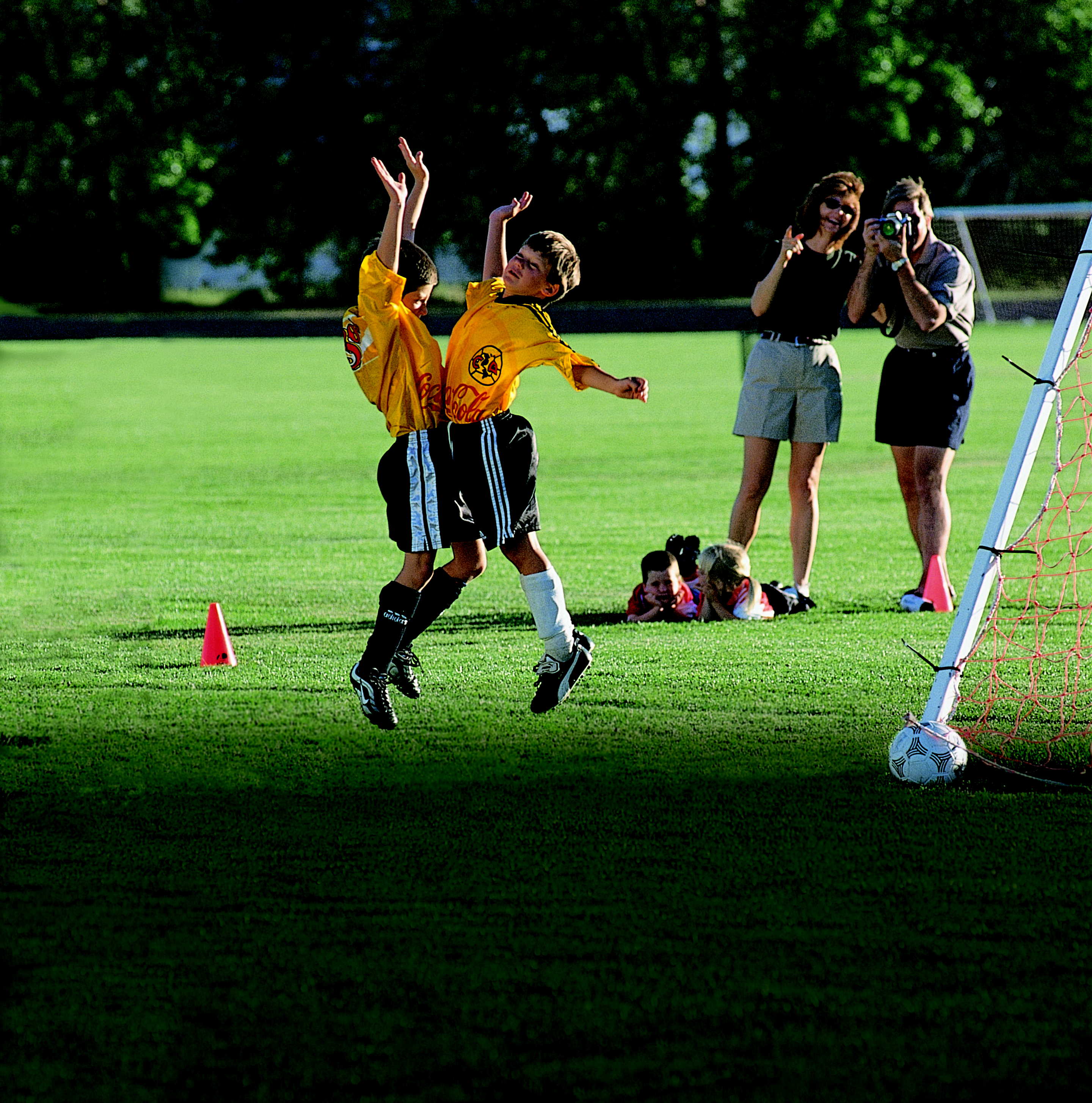 kids playing soccer